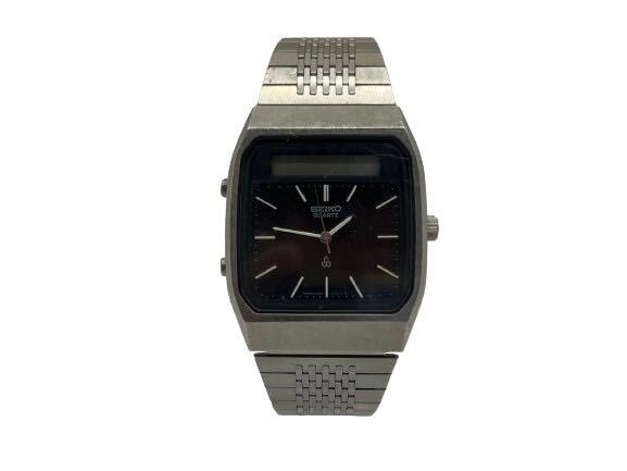 SEIKO セイコー QUARTZ クォーツ 腕時計 H557-510 A 黒文字盤 SEIKO セイコー QUARTZ クォーツ 腕時計 H557-510 A 黒文字盤