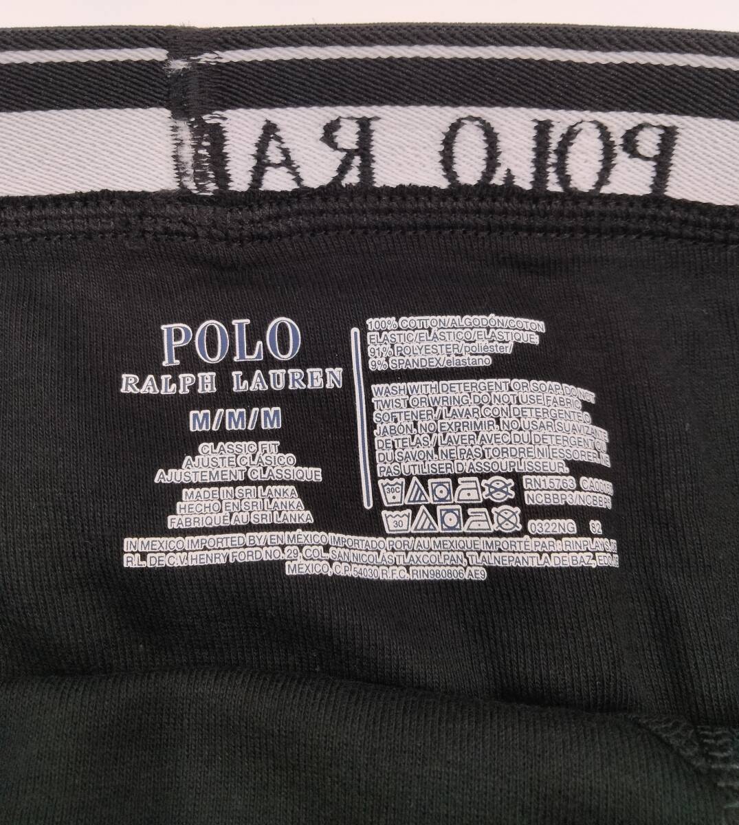 [M размер ]POLO RALPH LAUREN( Polo Ralph Lauren ) средний боксеры Black×Red 2 шт. комплект мужской нижнее белье NCBBP5