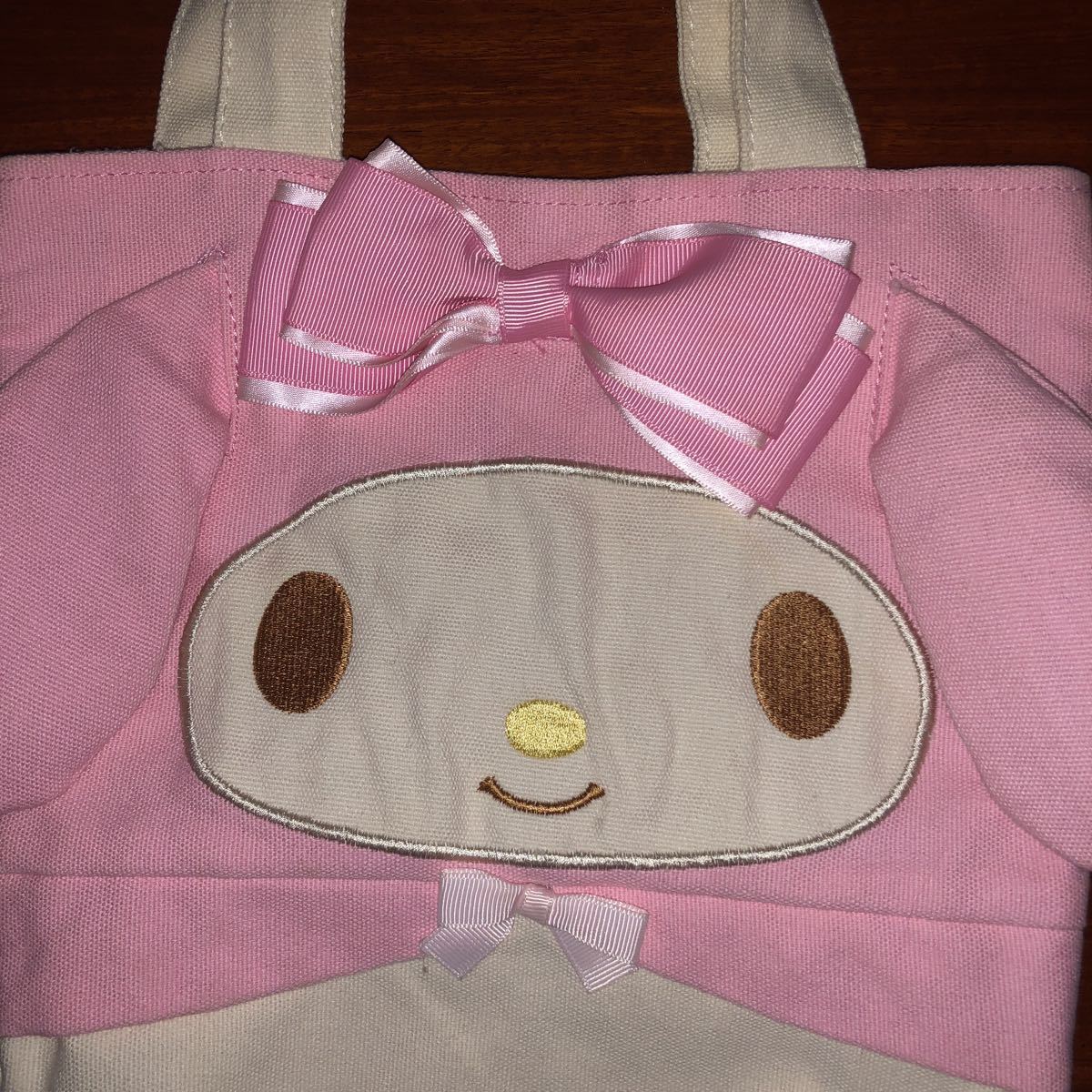  My Melody large cutback handbag bag pouch 2 point set secondhand goods 