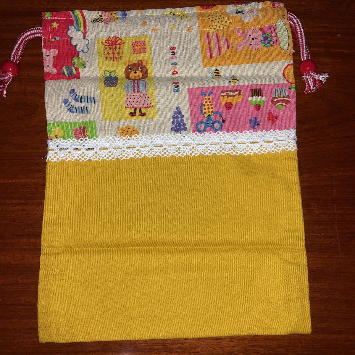  hand made for children pouch gym uniform inserting child care . go in . go in . preparation handmade 2 pieces set new goods unused 