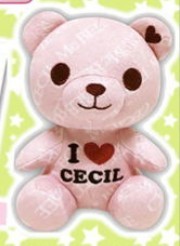 約15cm 新品 CECIL McBEE セシルマクビー くま ぬいぐるみ ピンク a_画像1