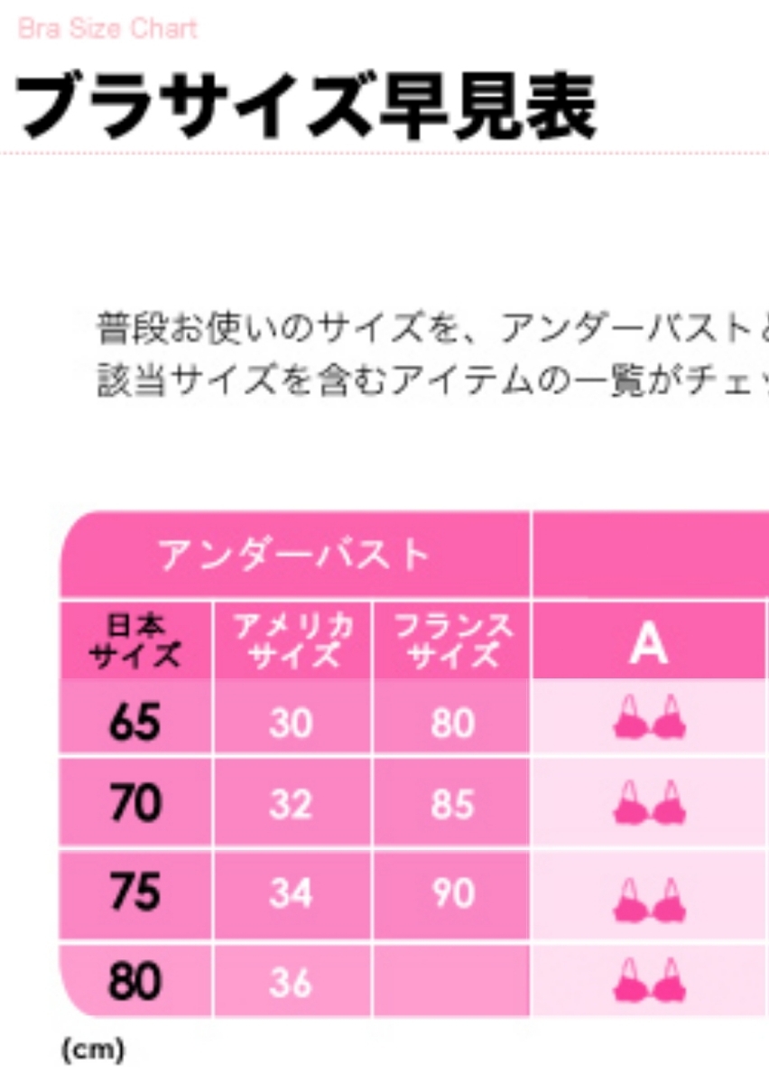 Peach John Size Chart