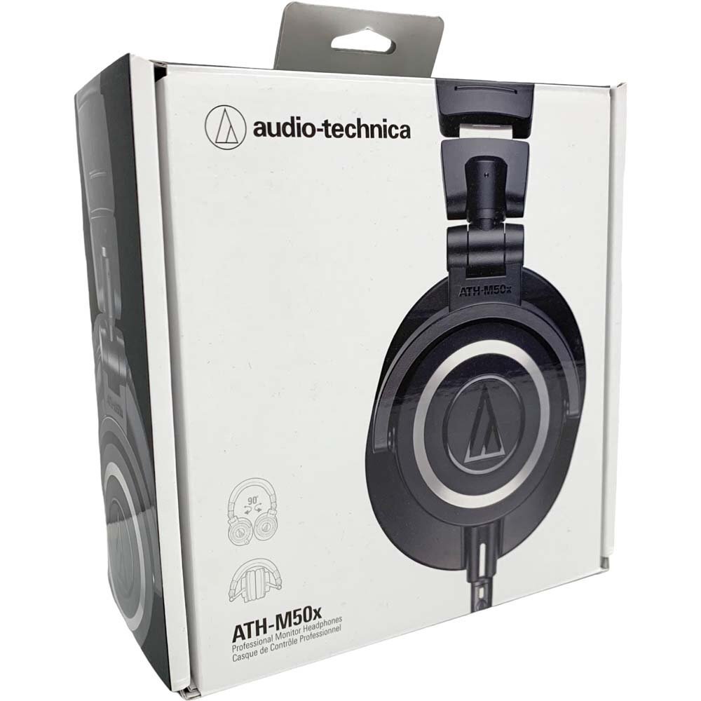 24-2797 [ прекрасный товар / принадлежности 0] Audio Technica ATH-M50X наушники музыка оборудование звуковая аппаратура звук черный чёрный цвет Audio-Technica