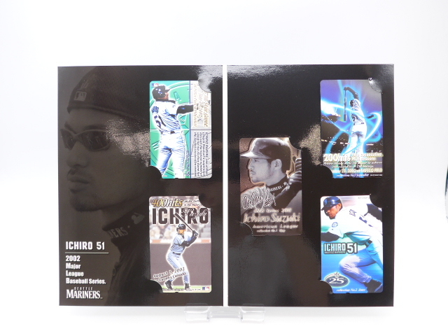 ☆ファン必見☆ #22350 イチロー ICHIRO 2002 マリナーズ プレミアムテレカ テレフォンカード テレカ 5枚 50度数 未使用
