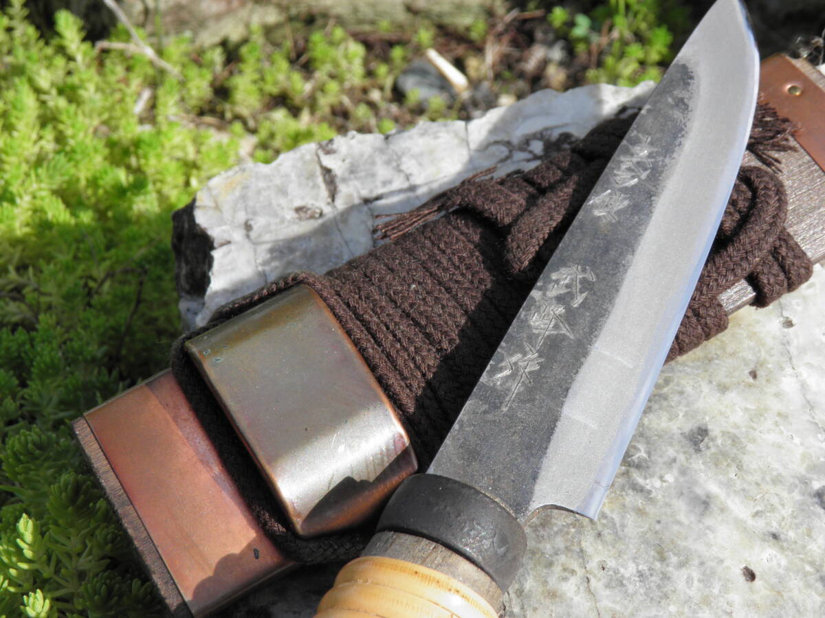 古式百錬 武峰作 】 サバイバルナイフ アウトドアナイフ 狩猟刃 古式百錬 武峰作 】 サバイバルナイフ アウトドアナイフ 狩猟刃