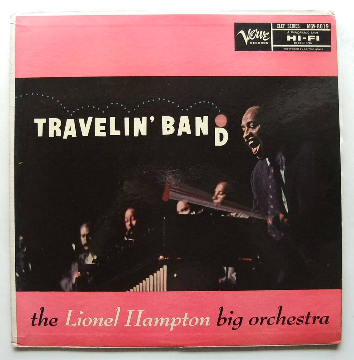 ◆ LIONEL HAMPTON / Travelin ' Band ◆ Verve MGV-8019 (yellow:trumpet:dg) ◆_画像1