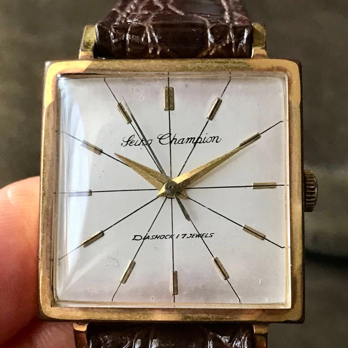 希少/稼働】 SEIKO 機械式 手巻き 21石 メンズ 腕時計 スクエア 希少/稼働】 SEIKO 機械式 手巻き 21石 メンズ 腕時計 スクエア