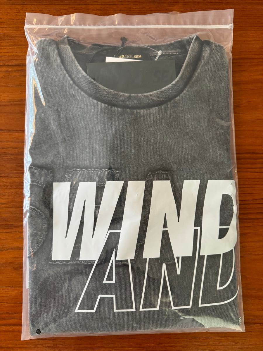WIND AND SEAウィンダンシーSEAロゴSulfurサルファー加工Tシャツ WIND AND SEAウィンダンシーSEAロゴSulfurサルファー加工Tシャツ