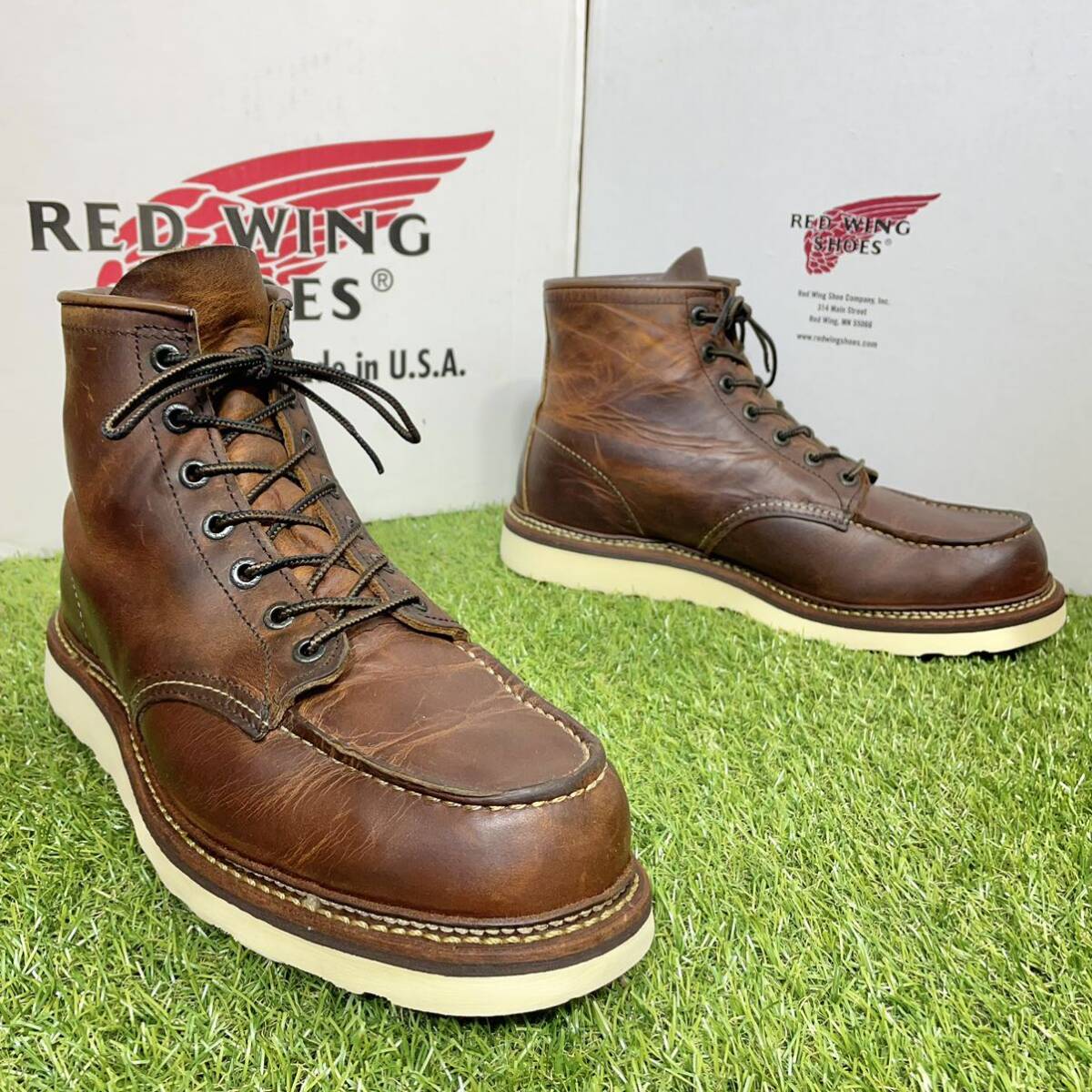 安心品質0879】箱付1907レッドウイング廃盤REDWINGブーツ送料 安心品質0879】箱付1907レッドウイング廃盤REDWINGブーツ送料