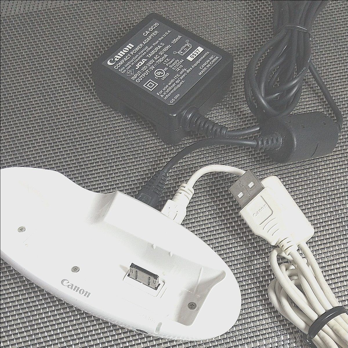 キヤノン デジカメ用 ステーション CS-DC1 アダプター CA-DC20 キヤノン デジカメ用 ステーション CS-DC1 アダプター CA-DC20