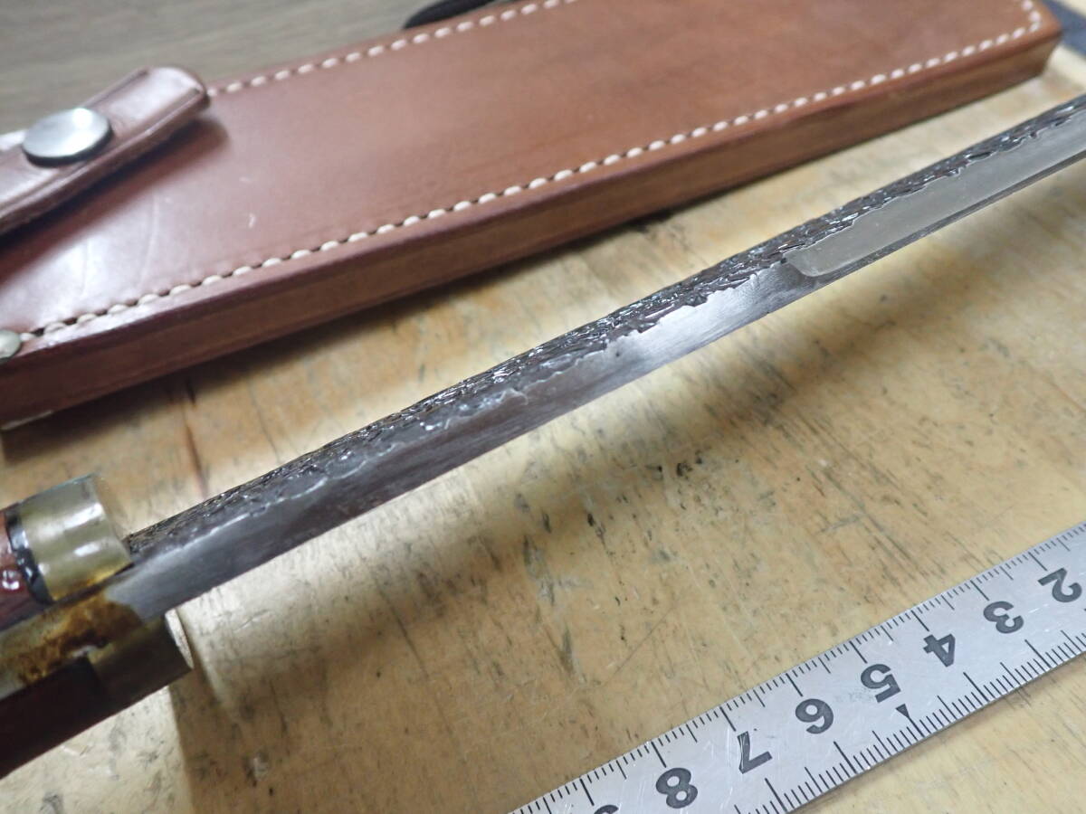 M30B』関兼常作 美濃伝 古式山師木竹刀 和式ナイフ 腰鉈 シース M30B』関兼常作 美濃伝 古式山師木竹刀 和式ナイフ 腰鉈 シース