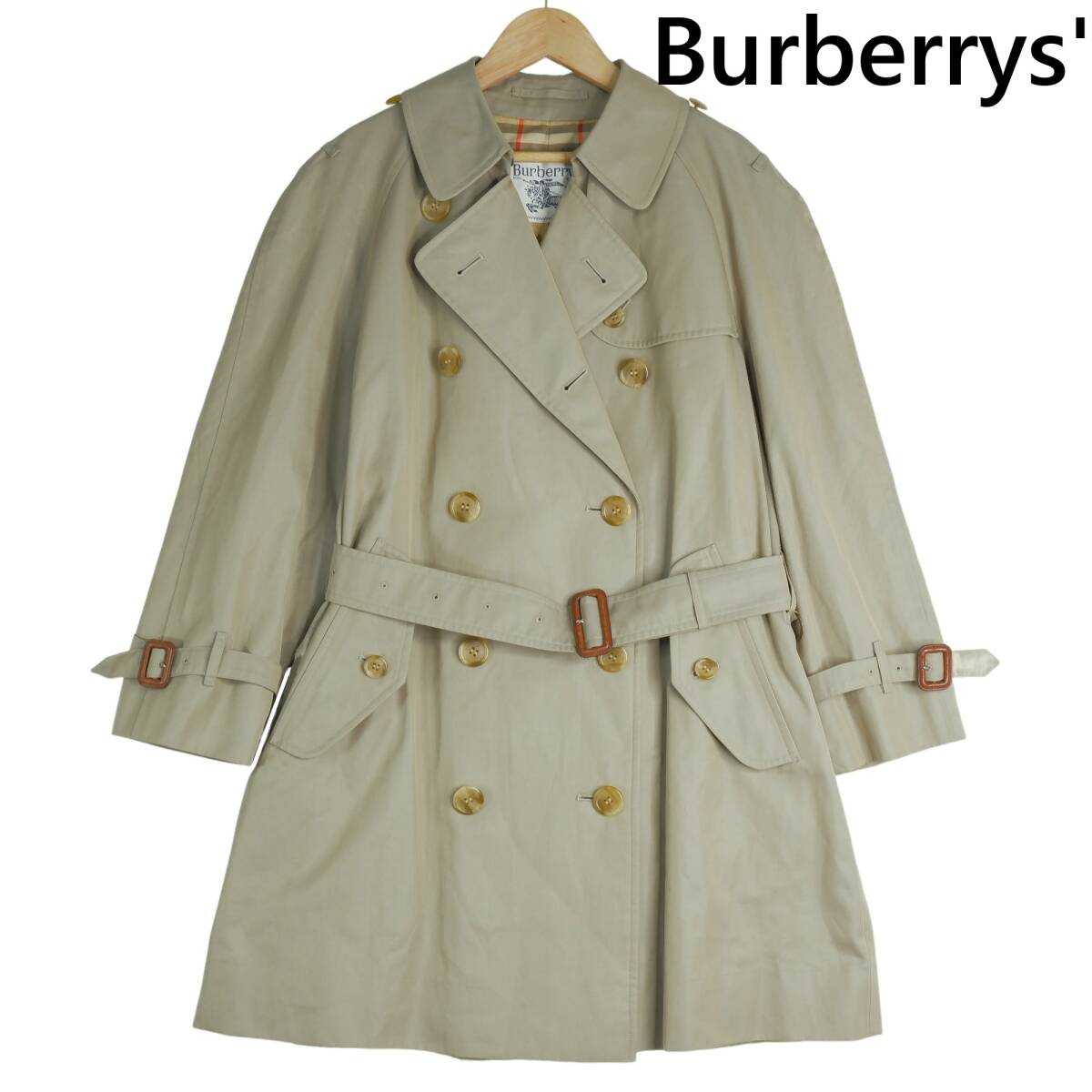 良品 Burberrys' バーバリーズ 裏地 チェック トレンチコート 良品 Burberrys' バーバリーズ 裏地 チェック トレンチコート