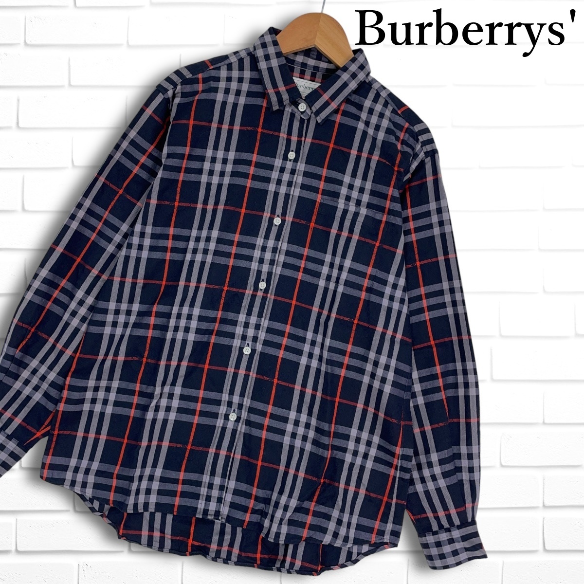 美品 Burberrys' バーバリーズ 長袖 チェック シャツ ブラウス 美品 Burberrys' バーバリーズ 長袖 チェック シャツ ブラウス