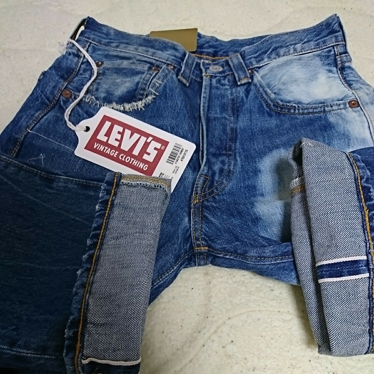 新品未使用品★LVC★定価30,000円★1947モデル501XX復刻★CONEデニム★LEVI'SビッグE赤耳★W26リーバイスビンテージクロージング _画像10