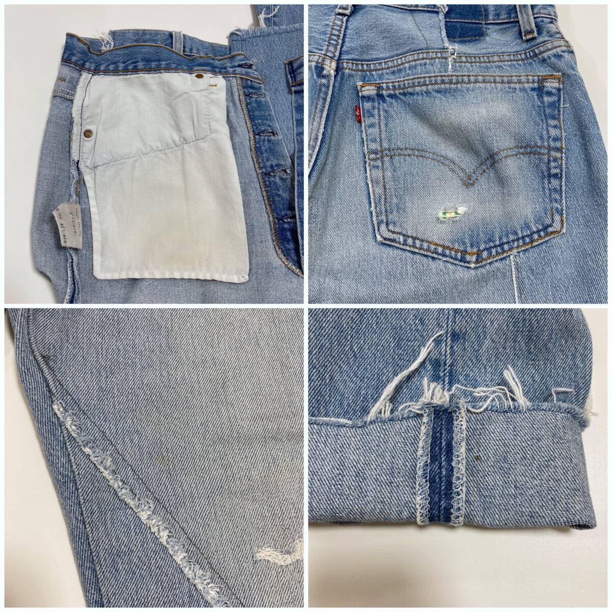 OLD PARK Levi\'s переделка Denim брюки L размер Old park Levi's джинсы 90s Vintage повторный сооружение 4010249