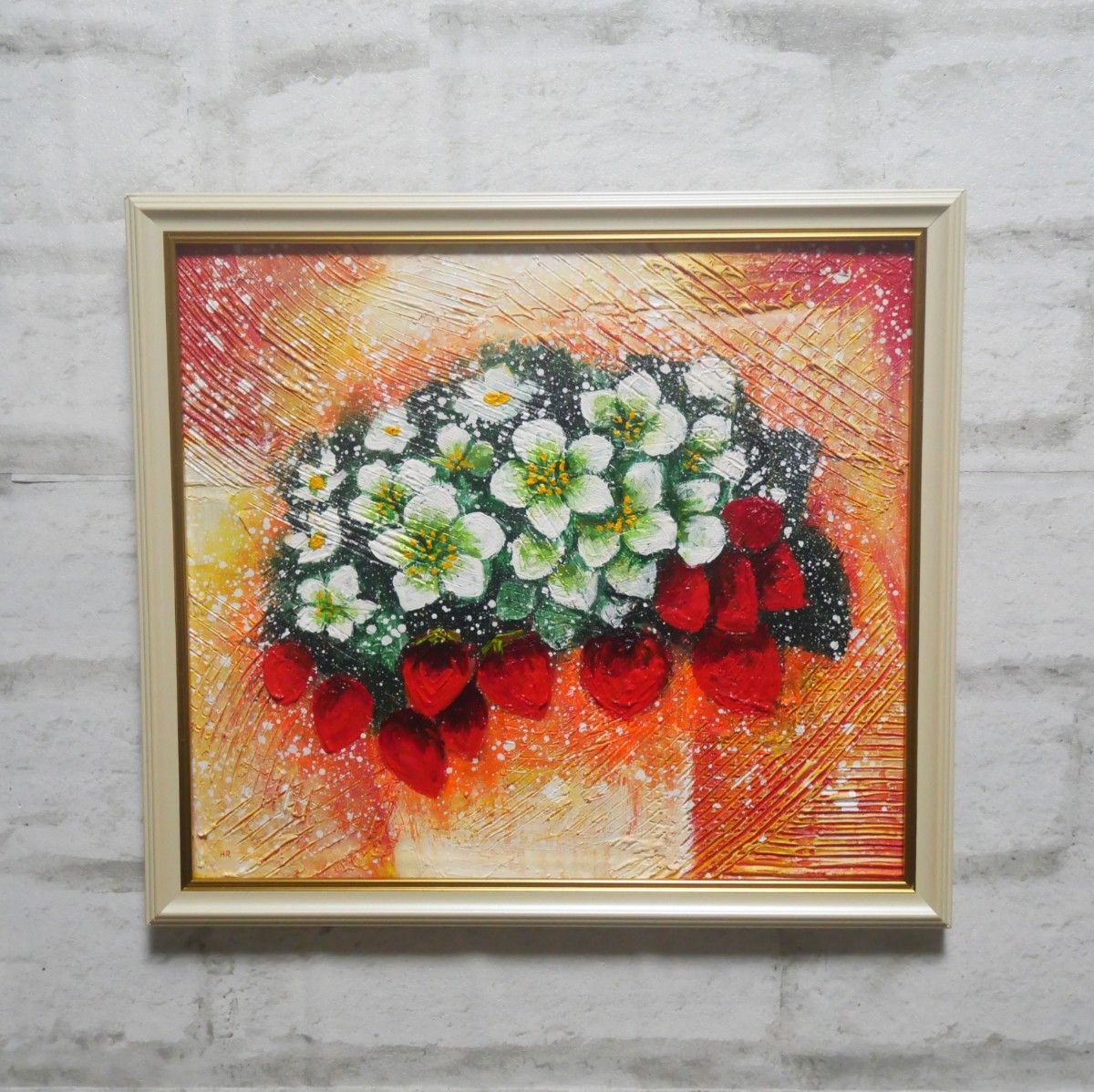 春に咲く花 油絵 静物#3 40X80X1.5cm 油彩画 春に咲く花 油絵 静物#3 40X80X1.5cm 油彩画 絵画