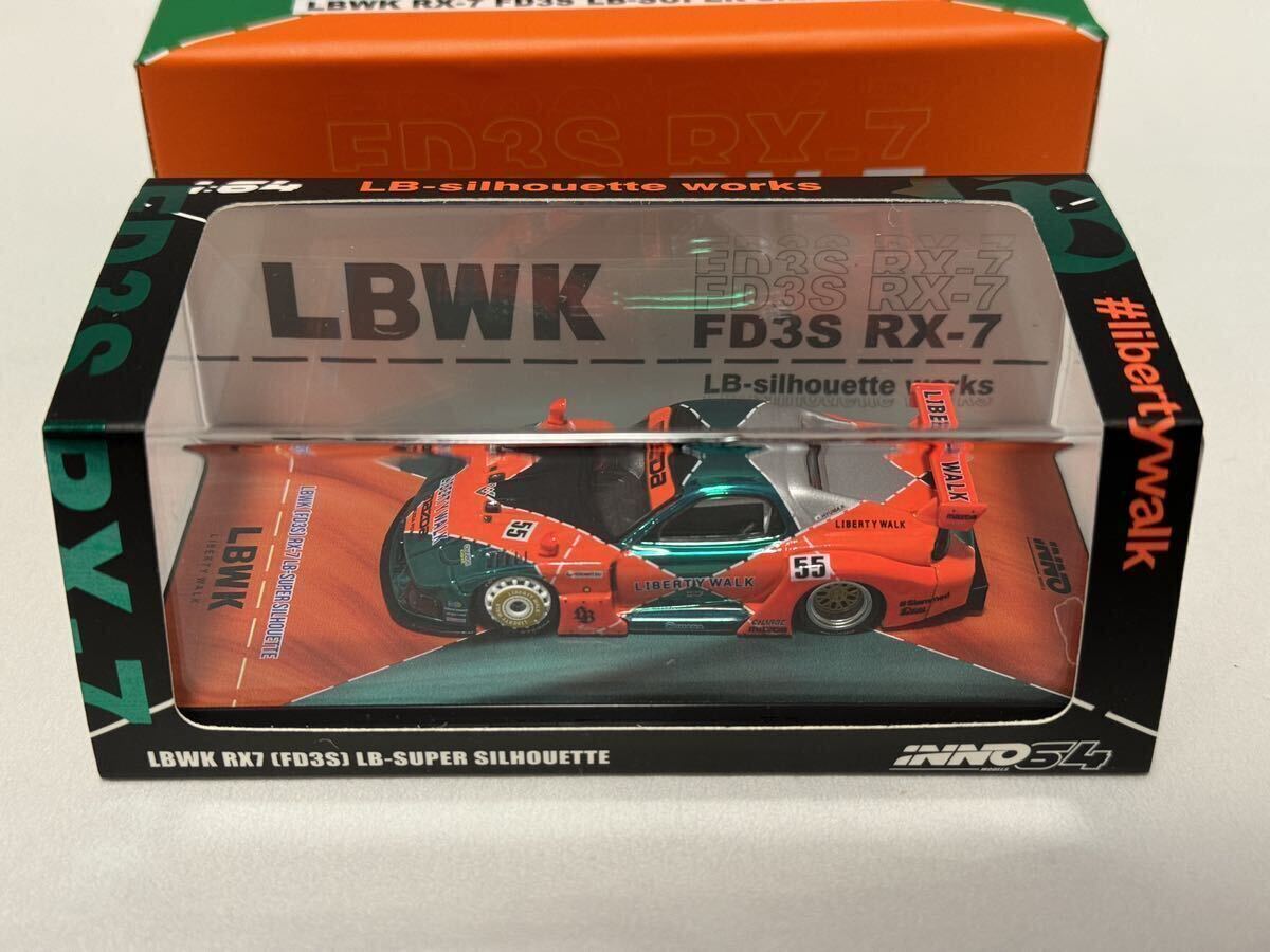 INNO64 LBWK Mazda RX-7 FD3S チェイスカー 1/64 リバティー INNO64 LBWK Mazda RX-7 FD3S チェイスカー 1/64 リバティー