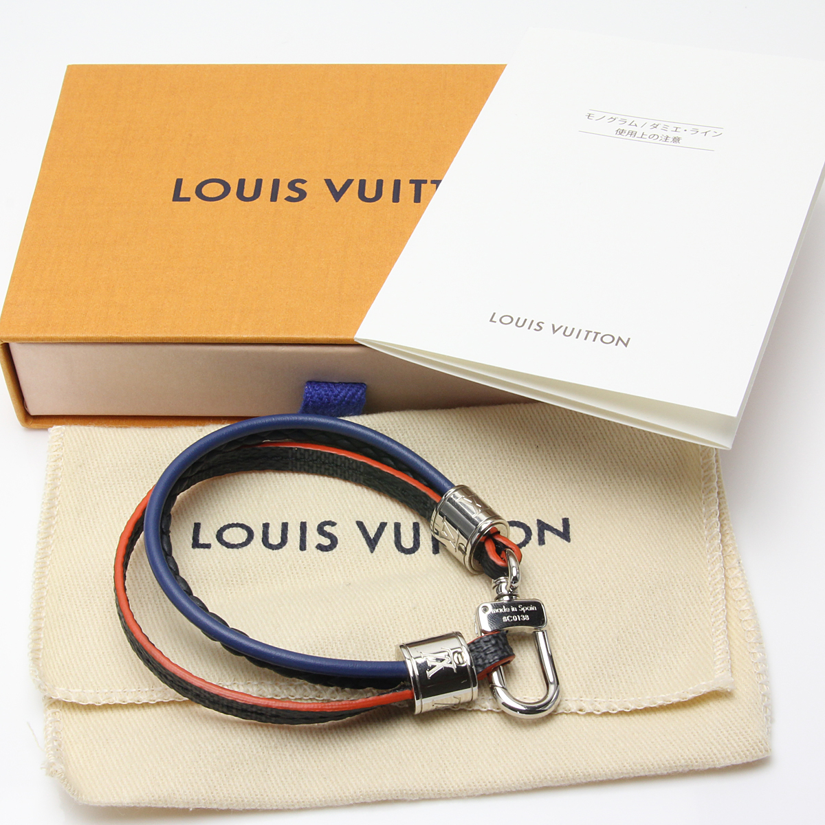  Louis Vuitton латунь re*LVto Rebel браслет 3 -слойный LOUIS VUITTON M6423D M6423E