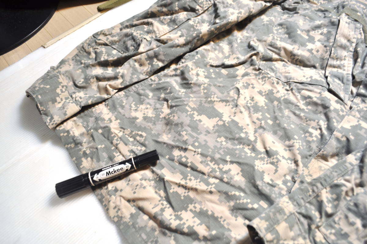実物 米軍放出品 ACU 陸軍 米陸軍 US ARMY デジタル迷彩 コンバットジャケット 上着 L/L 戦闘服 BDU D COMBAT JACKET IR_画像2