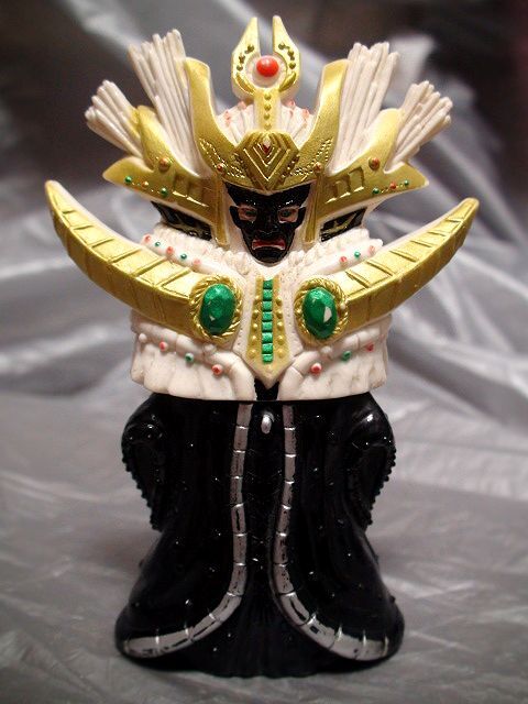 光戦隊 マスクマン ② 当時物 バンダイ 怪人 幹部 地底王ゼーバ ソフビ人形 1987年「検 東映 BANDAI 特撮 ポピー ユタカ kkaazz