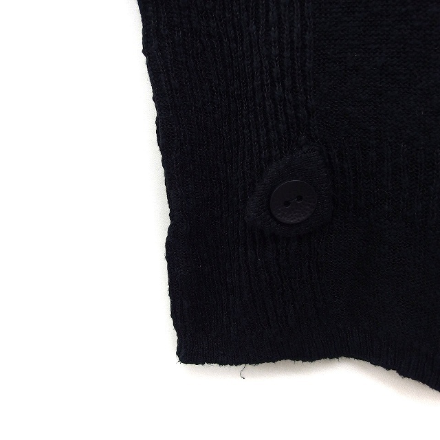  Inter house interhouse knitted the best no sleeve linen flax black black /FT25 lady's 