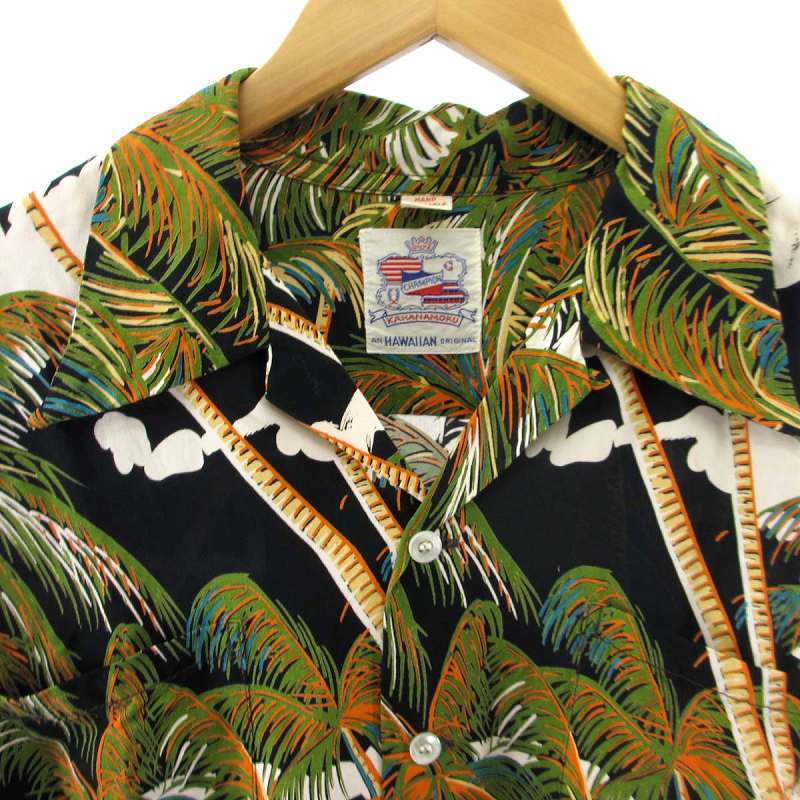 サンサーフ 東洋 SUN SURF デュークカハナモク DUKE KAHANAMOKU SPECIAL EDITION COCONUT PALMS&DIAMOND HEAD LONG SLEEVE アロハシャツ 長