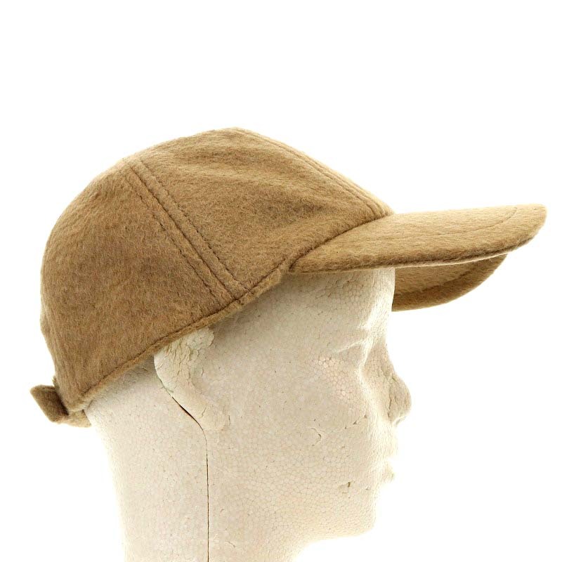  unused goods Max Mara MAX MARA BALOCCO Baseball cap hat Logo embroidery 57 Camel /YO4 #SH lady's 