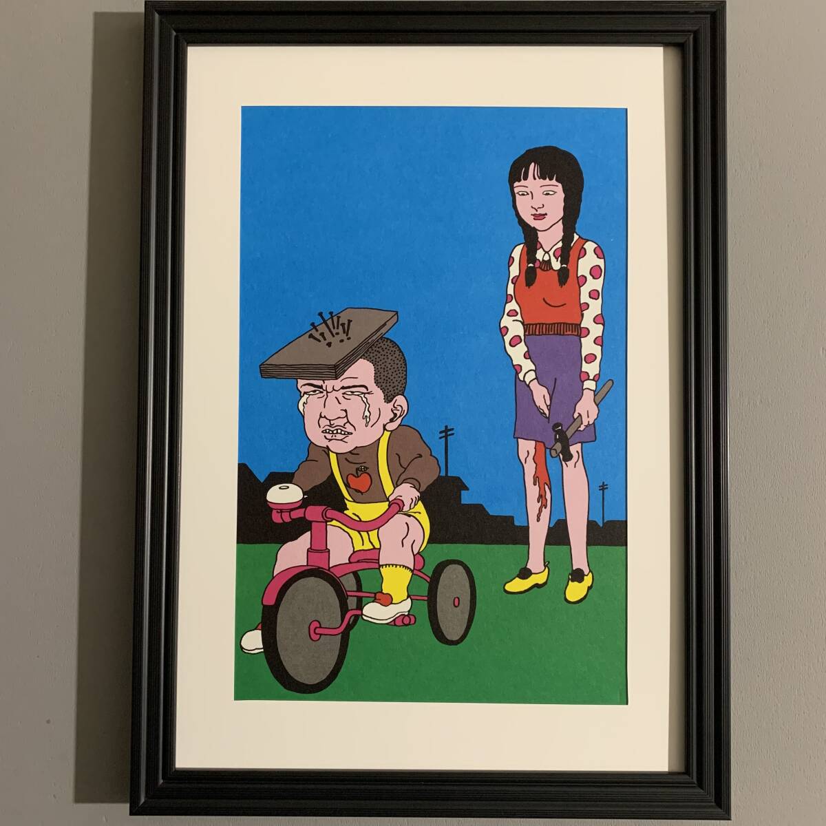 佐伯俊男 SMセレクト1973年4月号掲載①/A4額装品/復刻画集 佐伯俊男 SMセレクト1973年4月号掲載①/A4額装品/復刻画集
