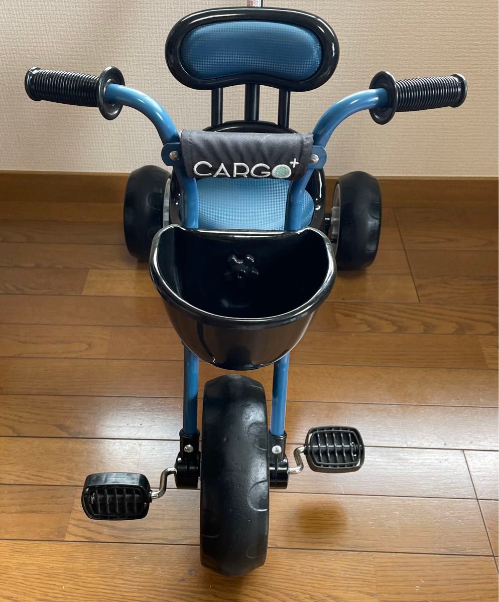 アイデス カーゴプラス 三輪車 手押し ネイビー アイデス カーゴプラス三輪車手押しネイビー