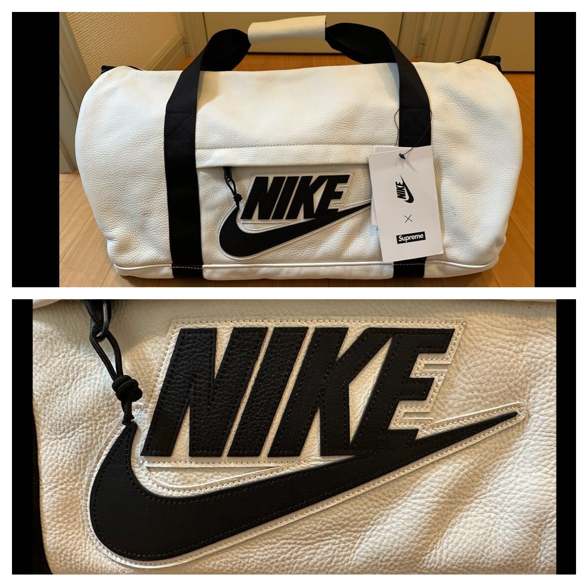 Supreme Nike Leather Duffle Bag White シュプリーム ナイキ Supreme Nike Leather Duffle Bag White シュプリーム ナイキ