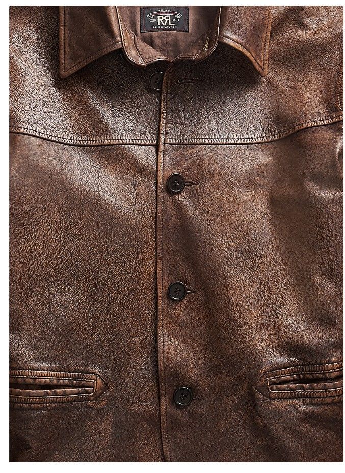 新品 24SS RRL ダブルアールエル レザー カーコート ラルフ 新品 24SS RRL ダブルアールエル レザー カーコート ラルフ