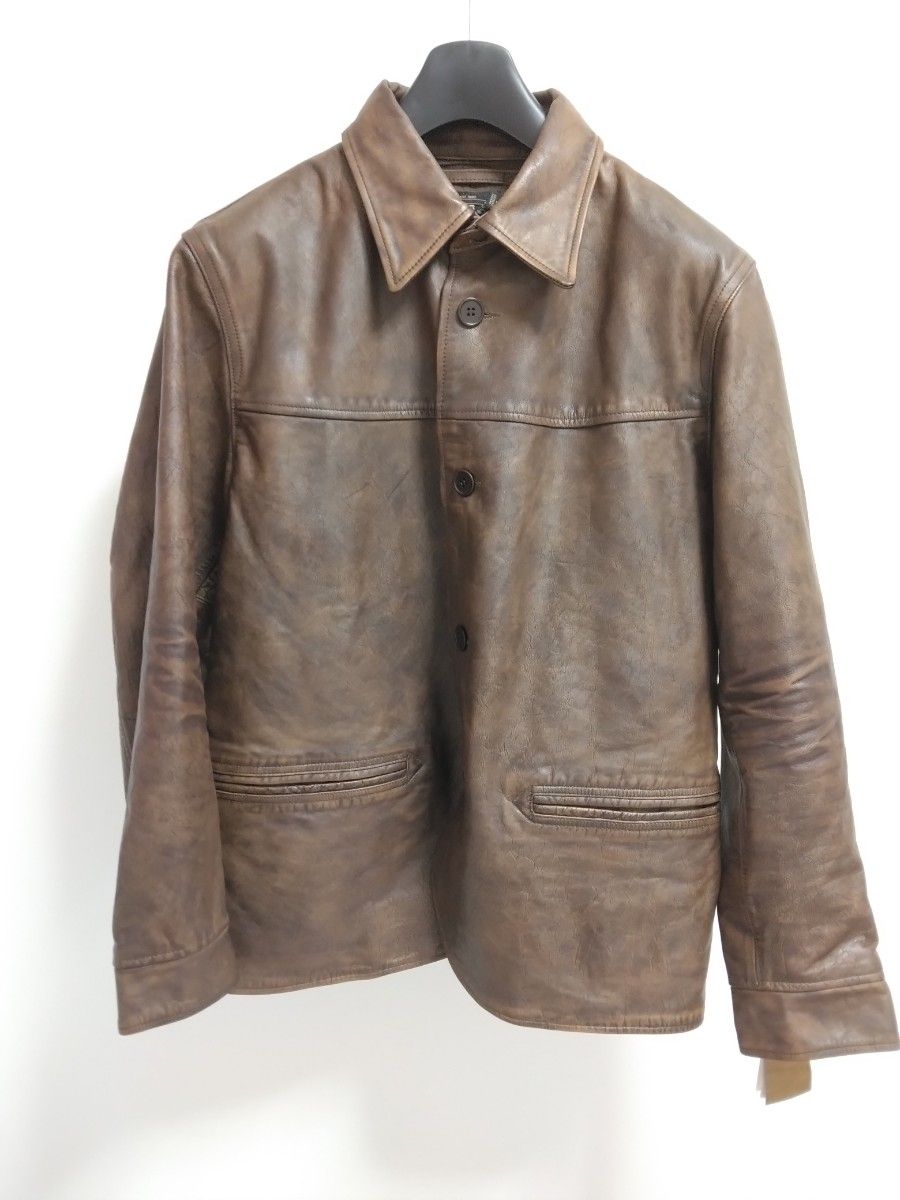 新品 24SS RRL ダブルアールエル レザー カーコート ラルフ 新品 24SS RRL ダブルアールエル レザー カーコート ラルフ