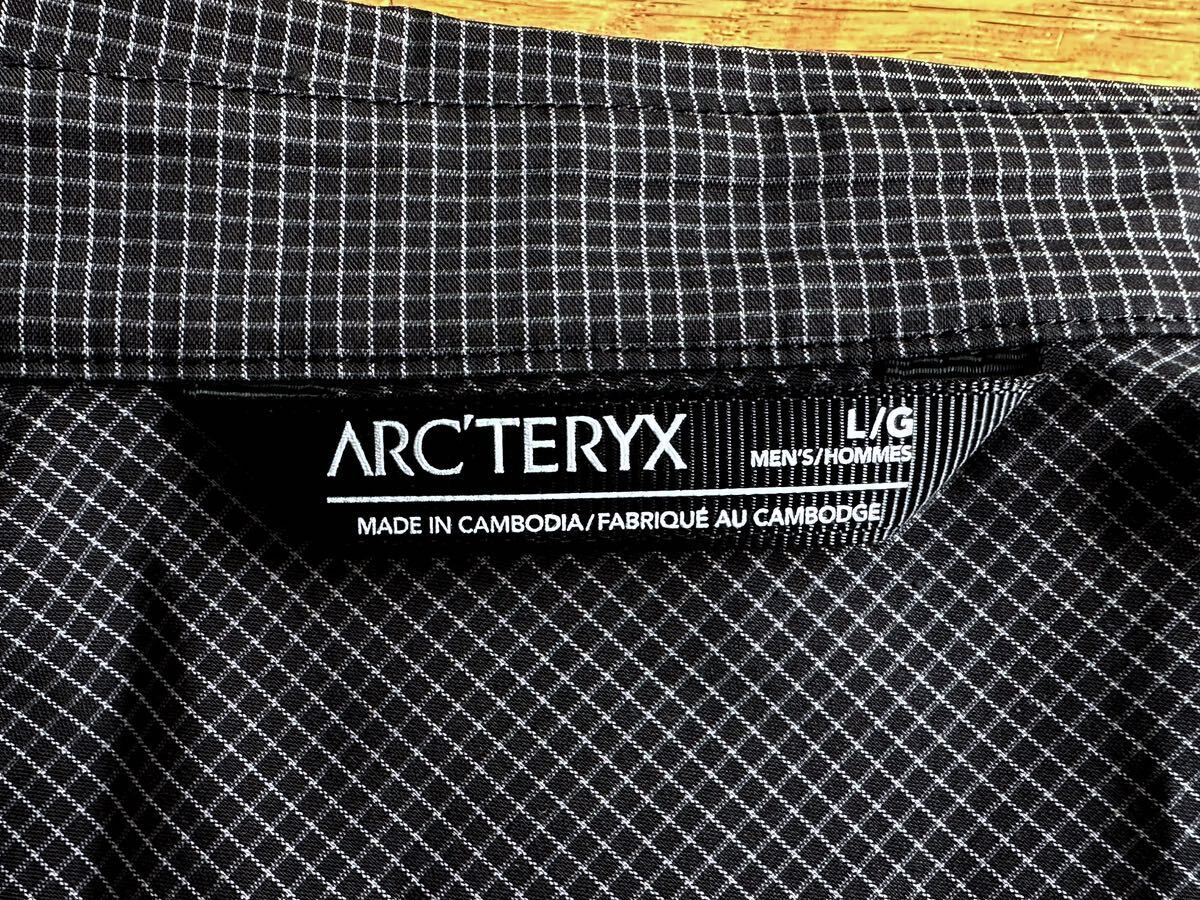 レア 極美品】ARC'TERYX KASLO SHIRT LS Black Large レア 極美品】ARC'TERYX KASLO SHIRT LS Black Large