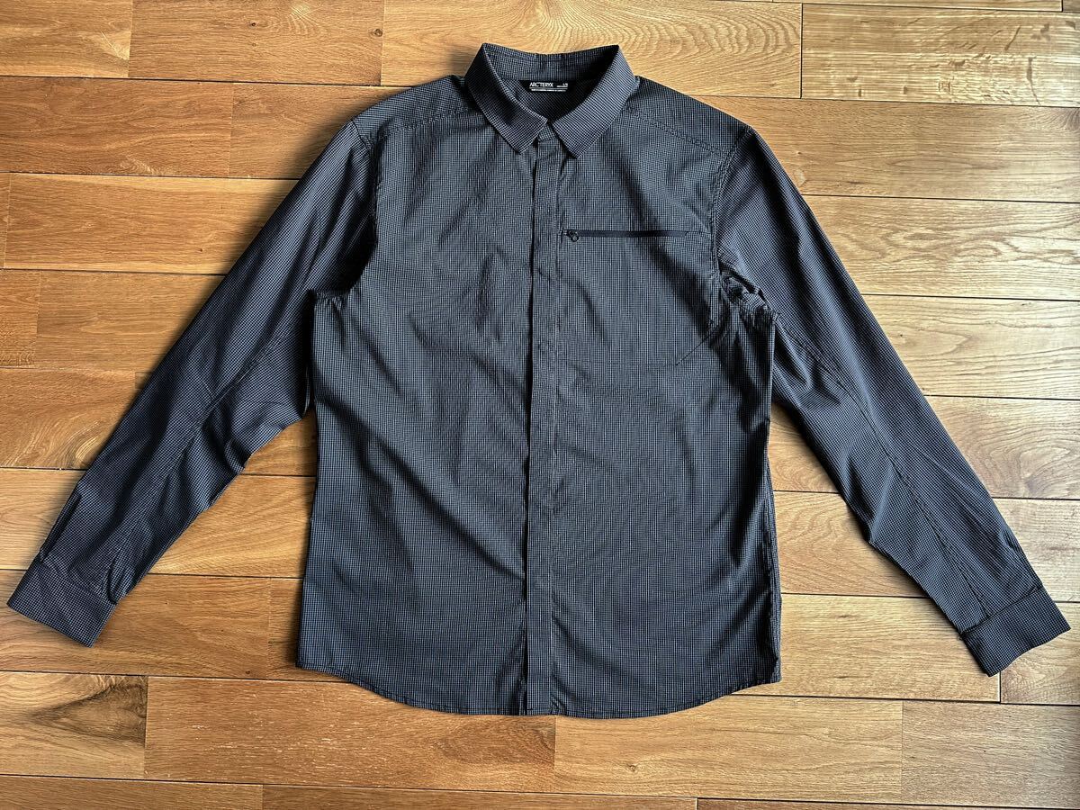 レア 極美品】ARC'TERYX KASLO SHIRT LS Black Large レア 極美品】ARC'TERYX KASLO SHIRT LS Black Large