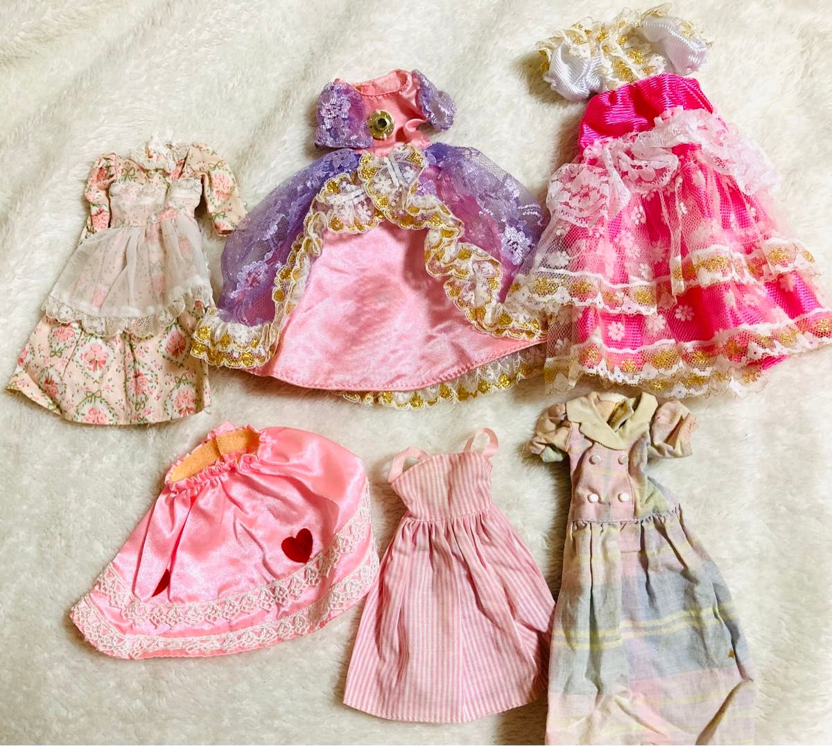 訳あり】初期 昭和 旧 タカラ リカちゃん人形 洋服 ドレス 訳あり】初期 昭和 旧 タカラ リカちゃん人形 洋服 ドレス