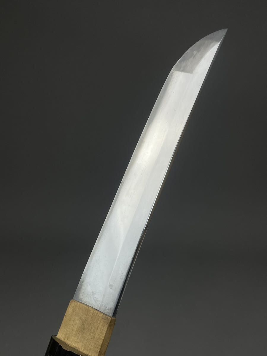 時代武具 あいくち 長さ17 4㎝ 反り0 2㎝ 無銘 螺鈿細工 脇差 時代武具 あいくち 長さ17 4㎝ 反り0 2㎝ 無銘 螺鈿細工 脇差