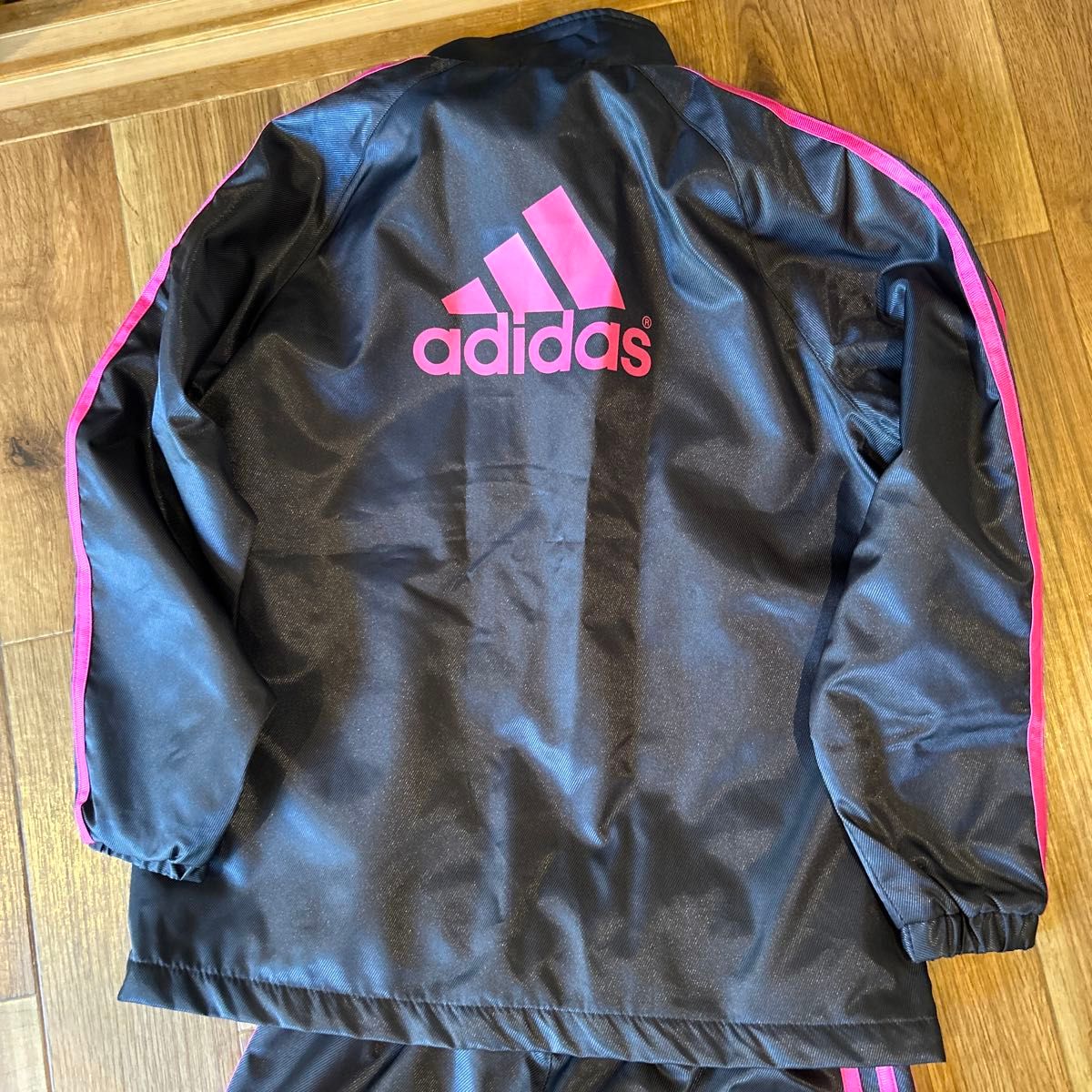 adidas アディダス ジャージ上下セット 140 ネイビーピンク 3本 adidas アディダス ジャージ上下セット 140 ネイビーピンク 3本