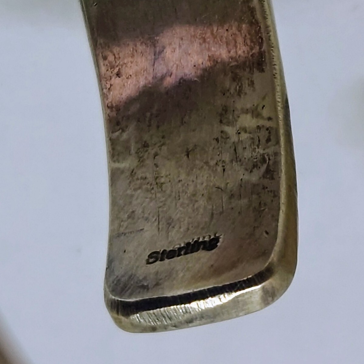 Navajo Sterling Silver Bangle Bracelet Stamp Work Handmade Navajo Sterling Silver Bangle Bracelet Stamp Work Handmade