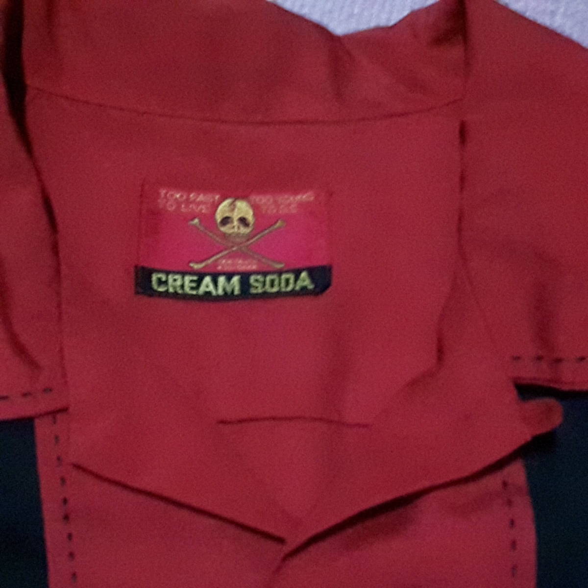 クリームソーダ 切替オープンシャツ ピンクドラゴン CREAM SODA ロカビリー ５０Ｓ ブラックキャッツの画像7