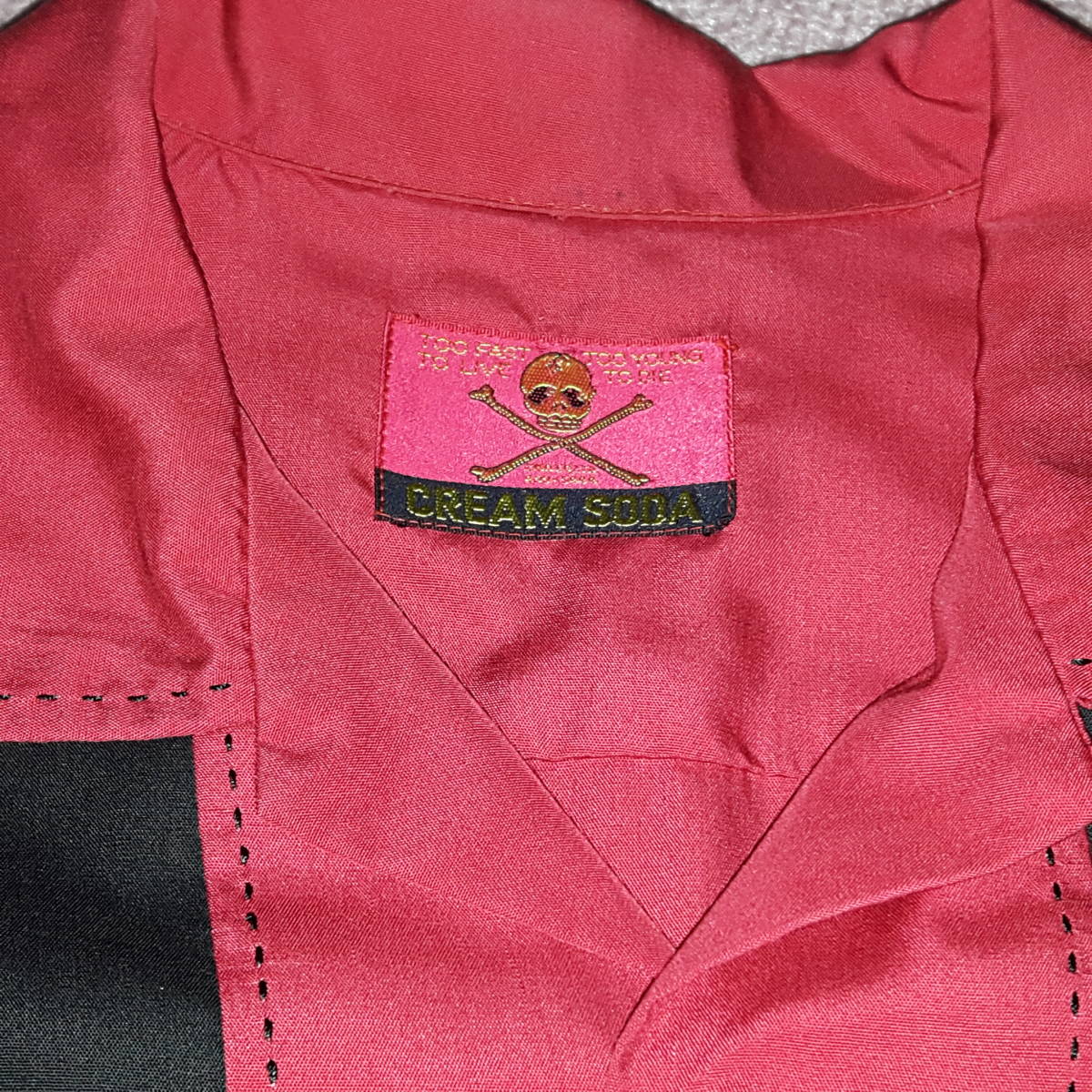 クリームソーダ 切替オープンシャツ ピンクドラゴン CREAM SODA ロカビリー ５０Ｓ ブラックキャッツの画像8