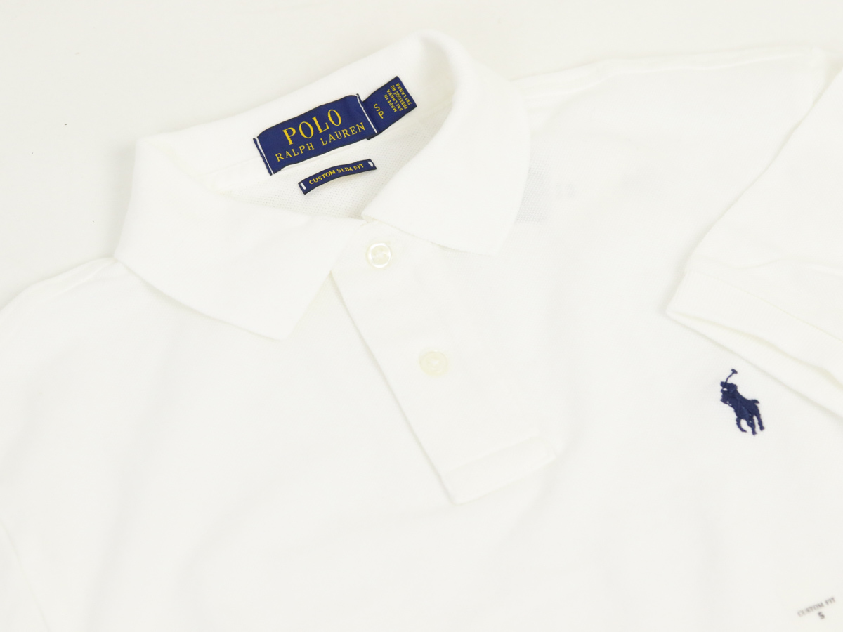 新品 アウトレット 16554 Mサイズ ポロ 半袖 シャツ polo ralph lauren ポロ ラルフ ローレン 白 _画像2