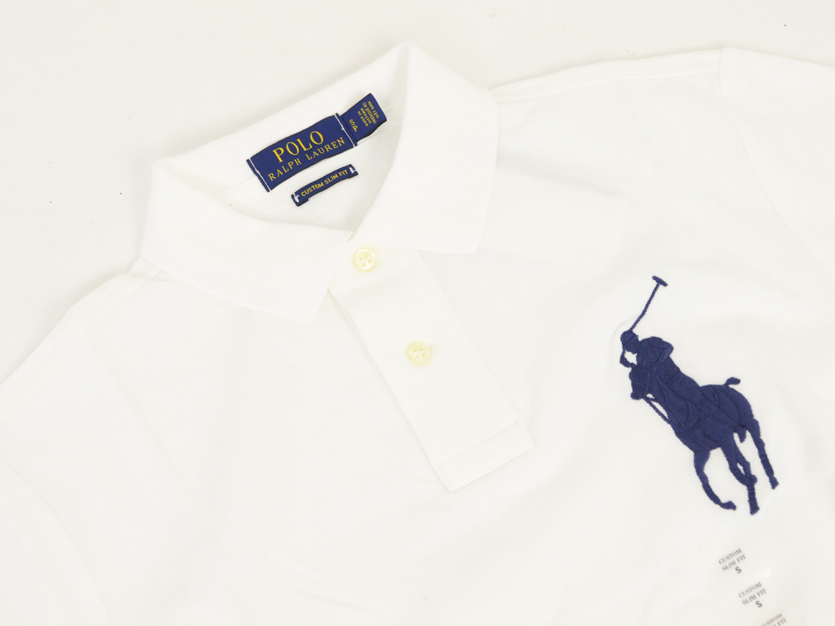  новый товар outlet 16692 M размер рубашка-поло с коротким рукавом polo ralph lauren Polo Ralph Lauren белый большой po колено 
