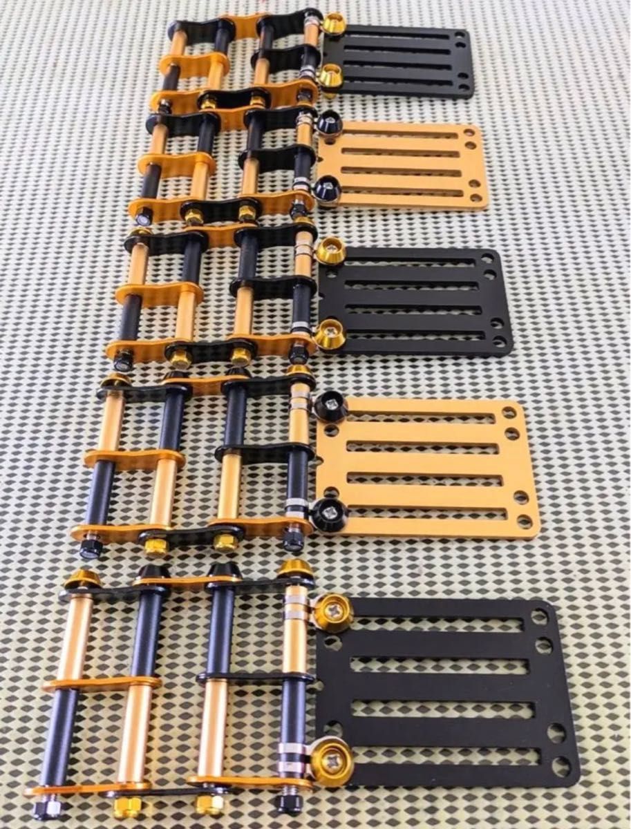 金×黒 ニックス風ベルトループ 腰道具 腰袋 工具差し 4段 金×黒 ニックス風ベルトループ 腰道具 腰袋 工具差し 4段