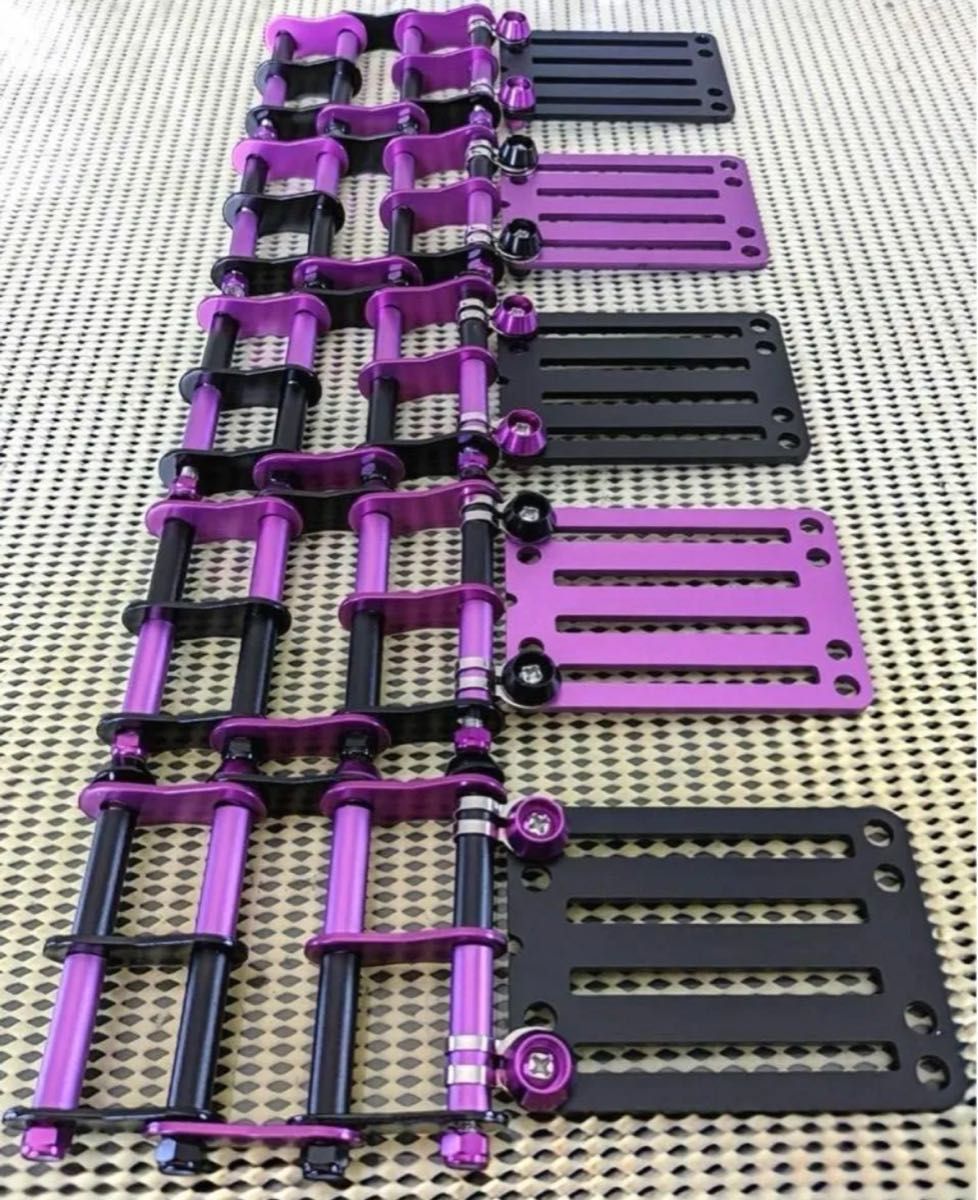 ブラック×パープル 5組 ニックス風ベルトループ 腰道具 腰袋 ブラック×パープル 5組 ニックス風ベルトループ 腰道具 腰袋