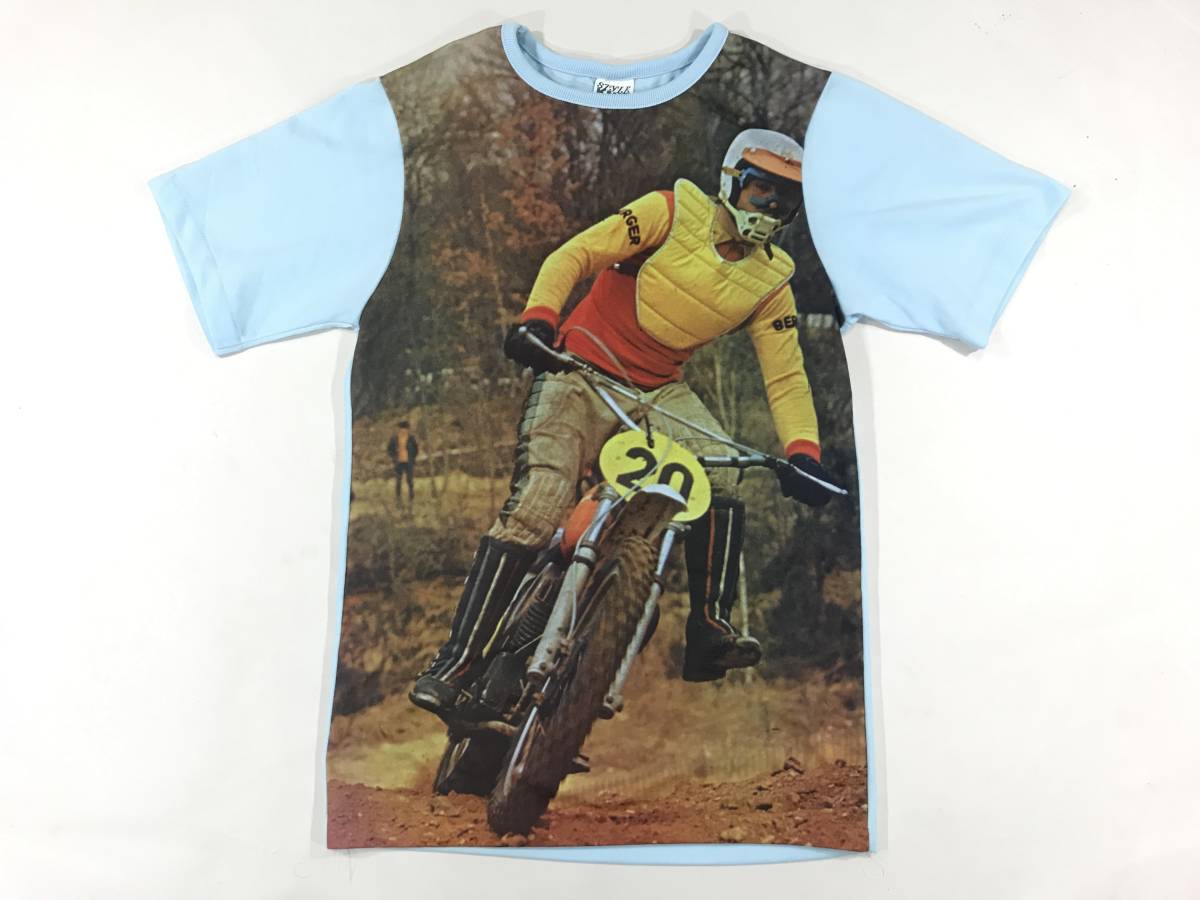 古着 16729 S 半袖 Tシャツ USA コットン ビンテージ オリジナル vintage 60 70 80 90 スポーツ ウェア バイク フォト_画像1
