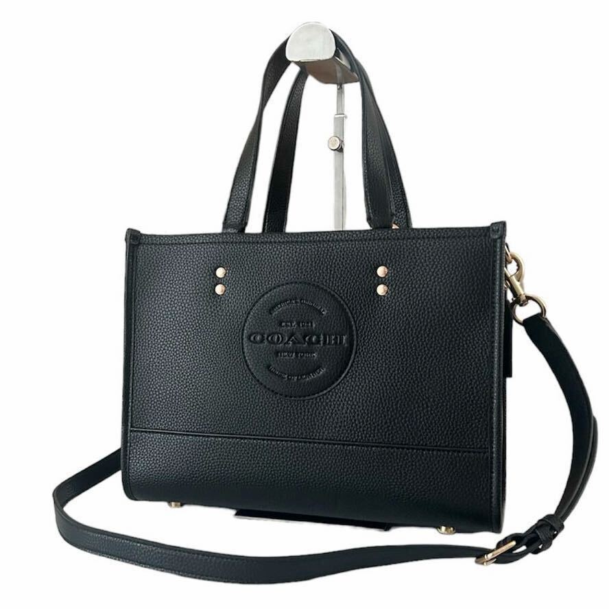 COACH コーチ デンプシー キャリーオール ウィズ パッチ トートバッグ 2WAY C2004 未使用品 ブラック