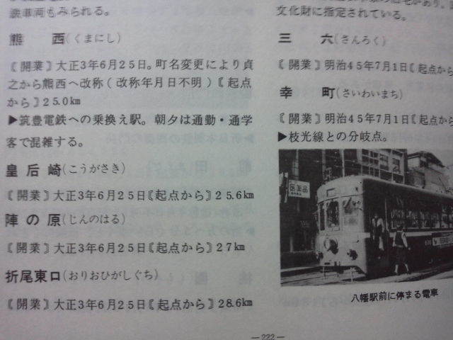 昭和55年[駅と旅 九州篇(汚れ多し)]国鉄私鉄各線/廃線廃駅室木線.勝田線.添田線.宮原線.妻線.筑肥線旧線他/西鉄北九州線.北方線/鹿児島交通_画像6