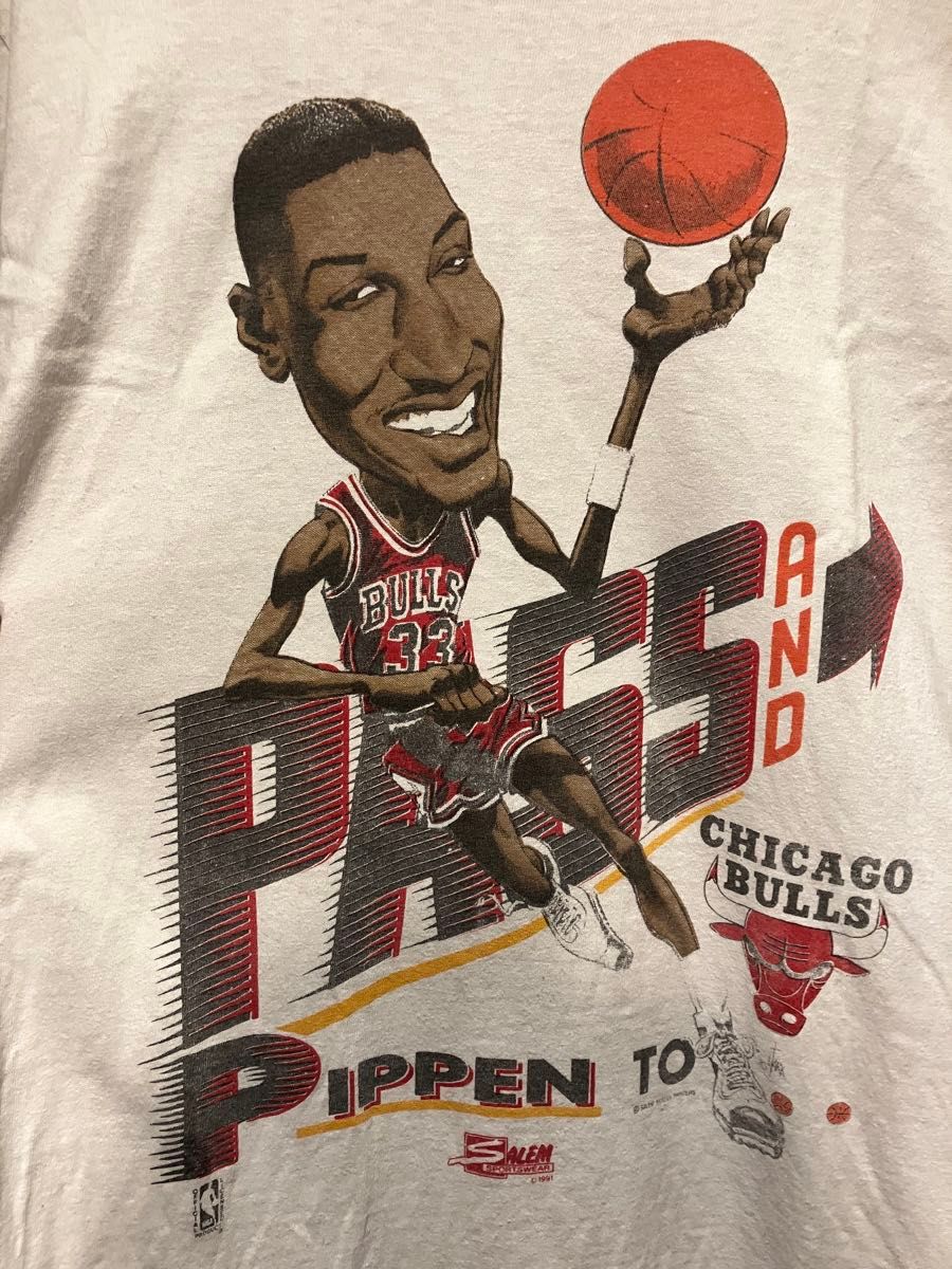 JORDAN Tシャツ 90s デッドストック ピッペン ジョーダン NBA Tシャツ ティーシャツ ピッペン ジョーダン ブルズ 90s 古着