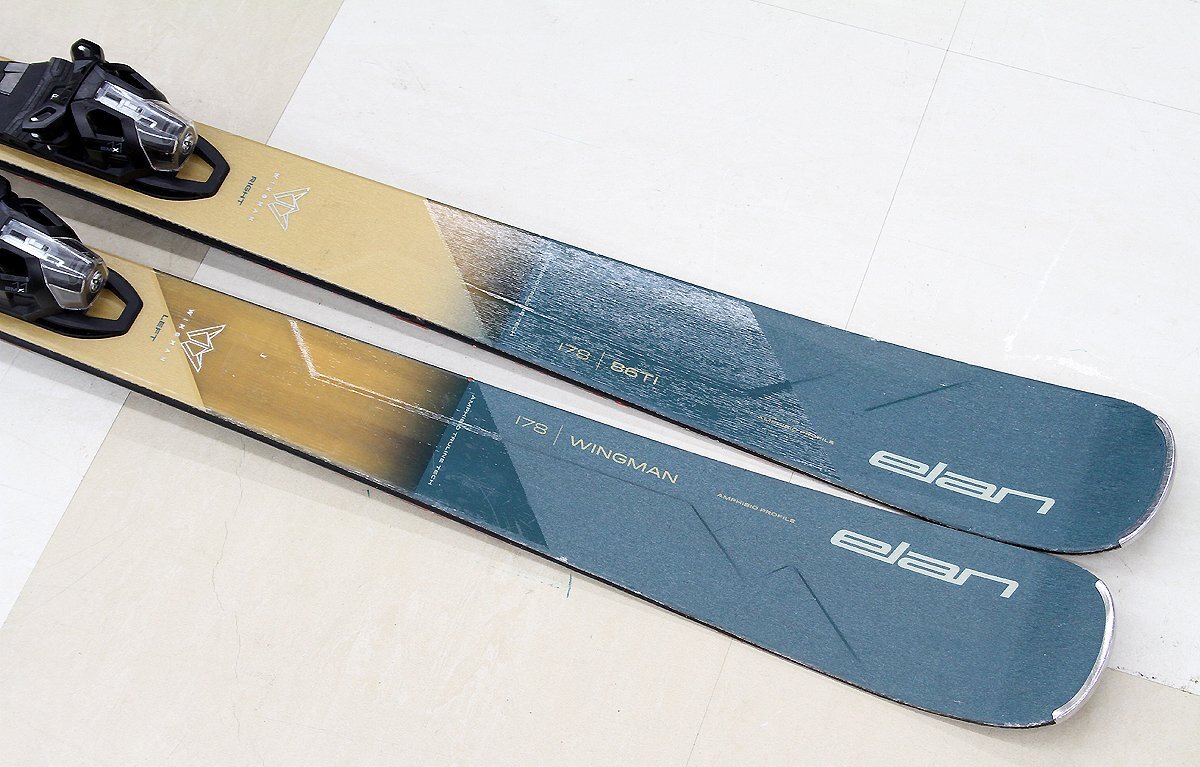 送料無料!!elan(エラン)スキー板 WINGMAN 86TI 178cm + EMX 11.0 ビンディング付 ウィングマン