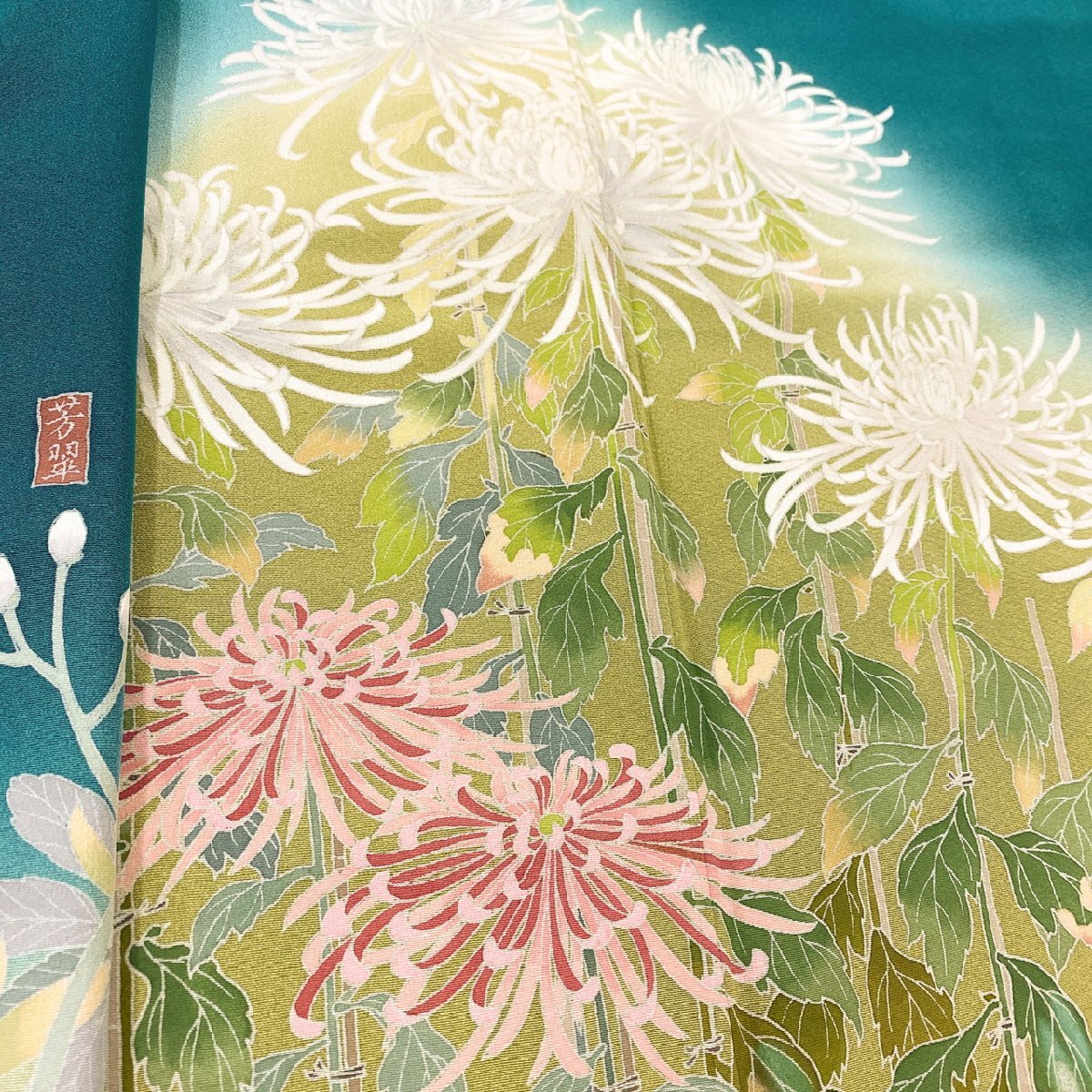 着物月花 作家物 手描き友禅 可憐な花 訪問着 正絹 縮緬 共八掛 着物月花 作家物 手描き友禅 可憐な花 訪問着 正絹 縮緬 共八掛